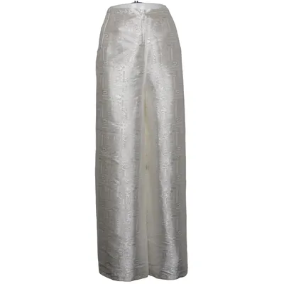 Palazzo pants (White) from Thai Silk Silk