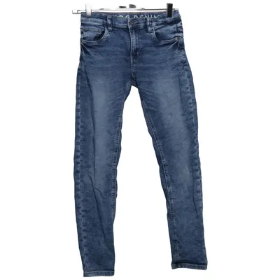 Jean (Bleu) de Imprinte Vintage Coton, Élasthane, Polyester