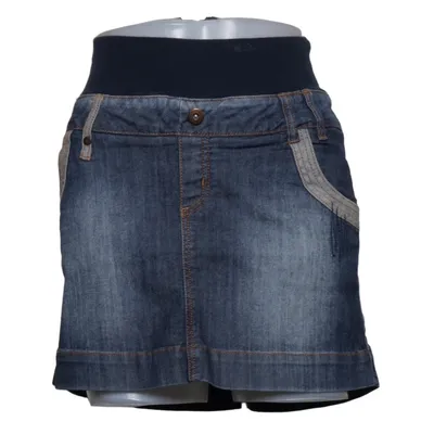 Ventenederdel (Inga Mini Denim Skirt) fra Mamalicious Bomuld, Elastan