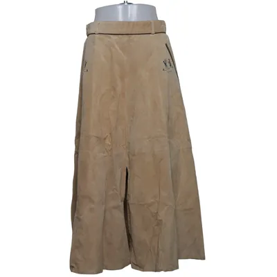 Lædernederdel (Beige) fra C.H.I.C.C Læder