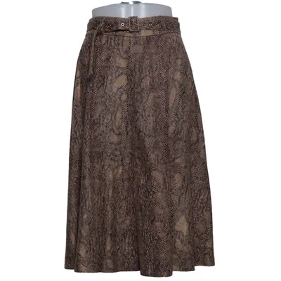 Nederdel (Brun, Beige) fra VILA Elastan, Polyester