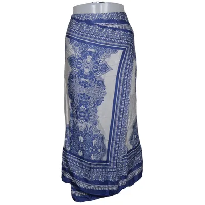 Skirt (Blue, White) from H&M Trend Viscose