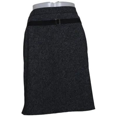 Jupe (Gris) de Agnes Polyester, Viscose