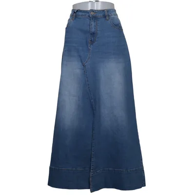 Jupe en jean (Bleu) de QNUZ Coton, Élasthane, Viscose