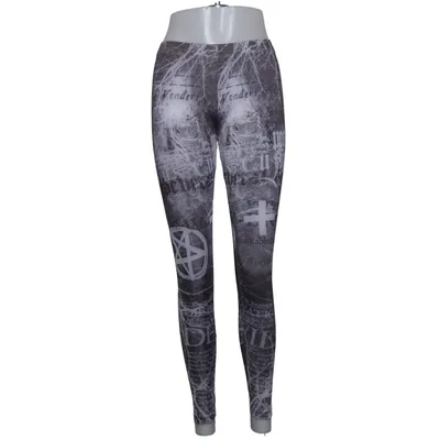 Leggings (Grå) fra Disturbia Elastan, Polyamid