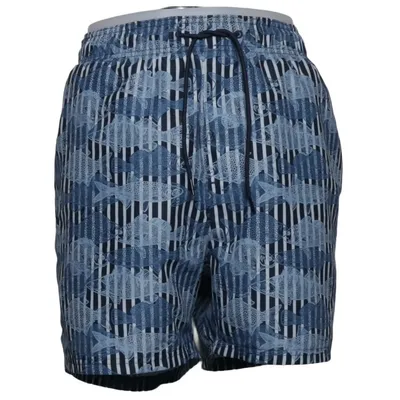 Shorts de bain (Bleu, Blanc) de Dressmann Polyester recyclé