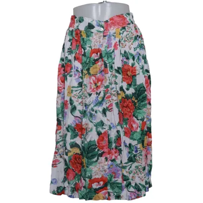 Nederdel (Hvid, Flerfarvet) fra Temptation Viscose