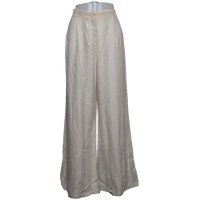 Broek (Beige, Wit) van Studio F Linnen, Viscose