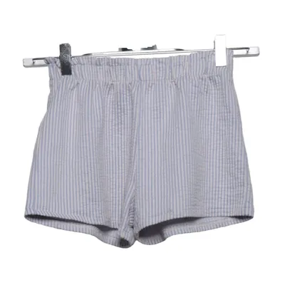 Short (Bleu, Blanc) de H&M Coton, Élasthane, Polyester