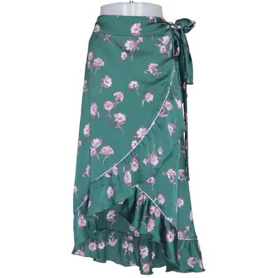 Wrap skirt (Green, Pink) from Dranella