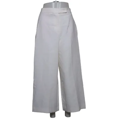 Palazzo broek (Wit) van Zara Elastaan, Polyester, Viscose