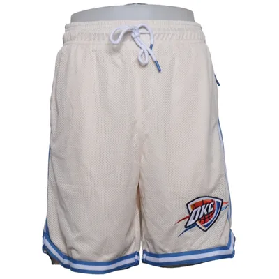 Short de basketball (Blanc, Bleu) de NBA Polyester