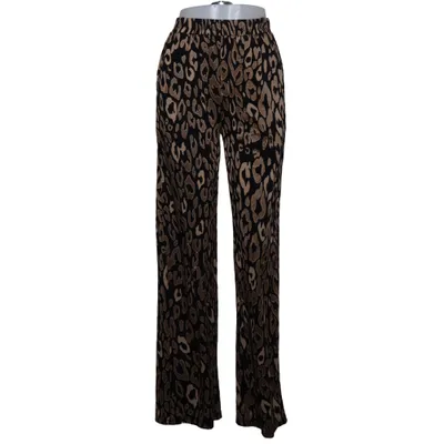 Pantalon patte d'éléphant (Noir, Beige) de By Swan Élasthane, Polyester, Viscose