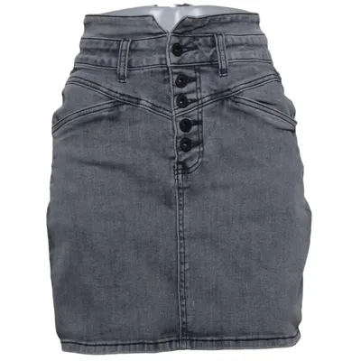Jupe en jean (Gris) de Medicine Coton, Élasthane