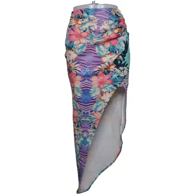 Långkjol (PRINT SPLIT SET) från NLY One Elastan, Polyester