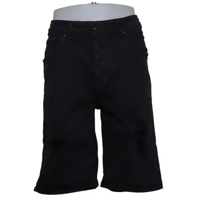 Short en jean (Noir) de Ashes to Dust Coton, Élasthane