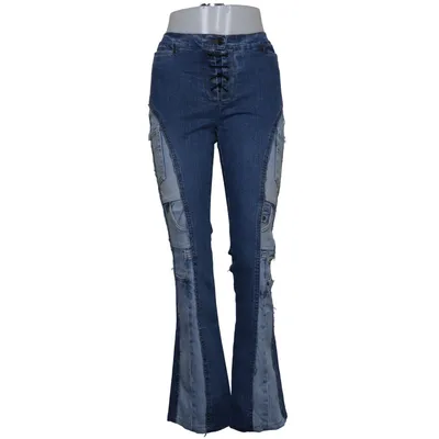 Jeans (Blue, Multicolored) from Via Roma Cotton, Elastane