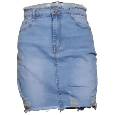 Denim skirt (Blue) from Denim Stories Cotton, Elastane, Polyester