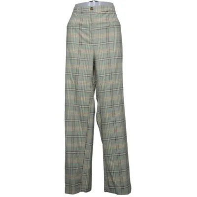 Broek (Meerkleurig, Groen) van Monki Polyester, Viscose, Elastaan