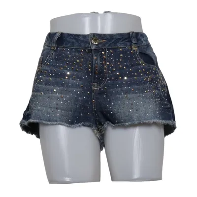 Jeansshorts (Blå) från Bershka Bomull, Elastan, Polyester