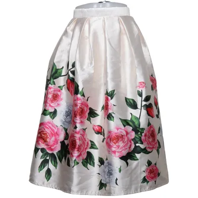 Långkjol (Rosa, Vit, Grön, Grå) från Chicwish