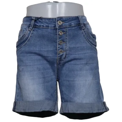 Denim shorts (Blue) from Cat & Co Cotton, Elastane, Polyester, Viscose
