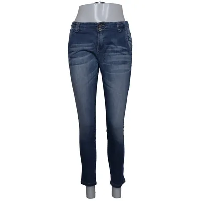 Jeans (Blå) fra Please Vintage Glam Bomuld, Elastan