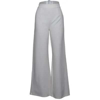 Palazzobyxor (Vit) från Naanaa Elastan, Polyester
