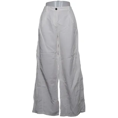 Palazzobyxor (Vit) från Massimo Dutti Bomull, Linne, Lyocell