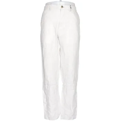 Broek (Beige) van Mango Katoen, Linnen, Polyester