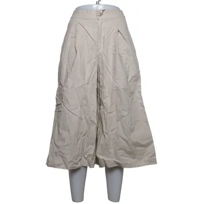Culottes (Beige) from Uniqlo Cotton, Linen