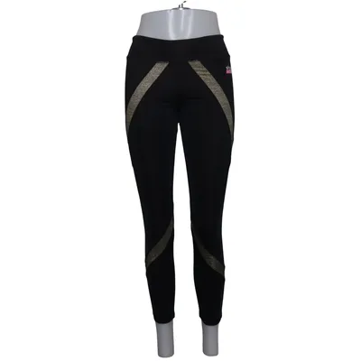 Collants de sport (Noir, Or) de Shape Me Up Élasthane, Fibre métallique, Polyamide, Polyester