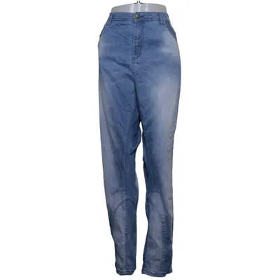 Spijkerbroek (Blauw) van Denim Identity by Zizzi Katoen, Elastaan, Polyester, Viscose