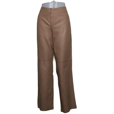 Leren broek (Beige) van Strenesse Gabriele Strehle Leer