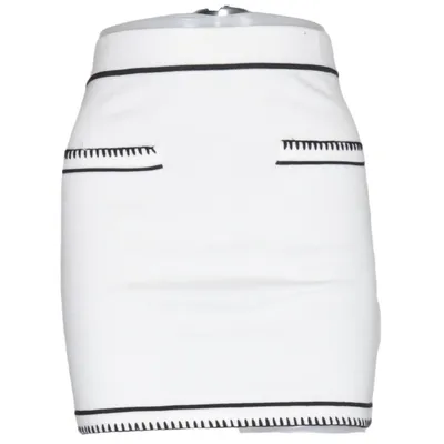 Skirt (White, Black) from Sndys Polyester