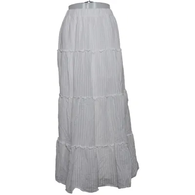 Jupe longue (Blanc) de Shein Élasthane, Polyamide, Polyester