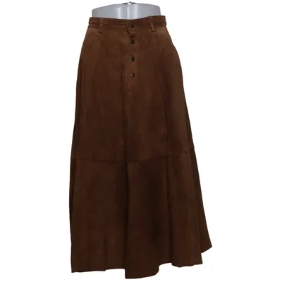 Leather skirt (Brown) from Impuls Leather, Polyester