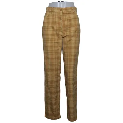 Byxor (Gul) från Monki Elastan, Polyester, Viskos