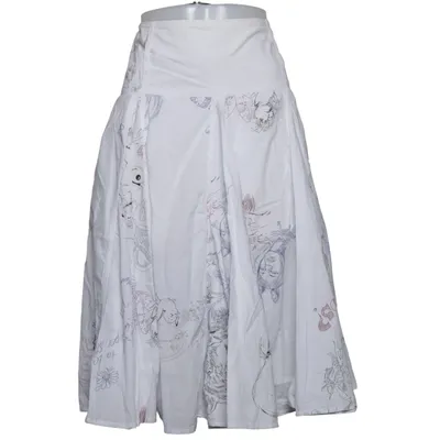 Jupe (Blanc, Multicolore) de Desigual Coton
