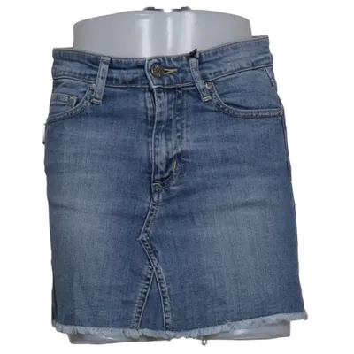 Spijkerrok (Blauw) van Zadig & Voltaire Katoen, Elastaan, Leer, Polyester