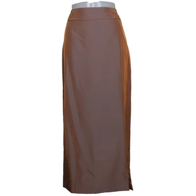 Jupe longue (Marron) de Mamut Acétate, Polyamide, Polyester