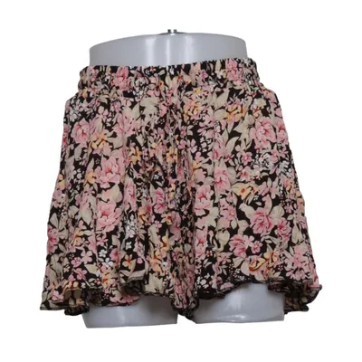 Nederdel (Sort, Pink, Flerfarvet) fra Essentials Viscose