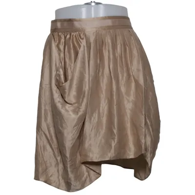 Nederdel (Beige) fra Massimo Dutti Polyester, Silke