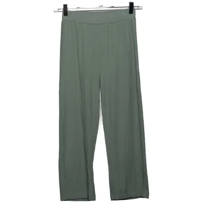 Pantalon patte d'éléphant (Vert) de A Punto. Élasthane, Viscose