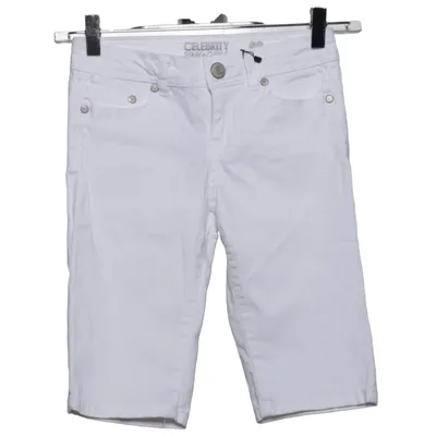 Short en jean (Blanc) de Celebrity Pink Coton, Élasthane