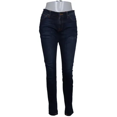 Spijkerbroek (Blauw) van Nudie Jeans Katoen, Elastaan
