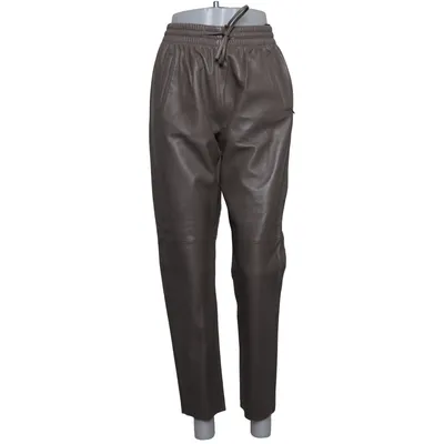 Leren broek (Grijs) van Not Shy Leer