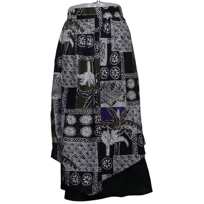 Jupe (Noir, Blanc, Multicolore) de Yarell