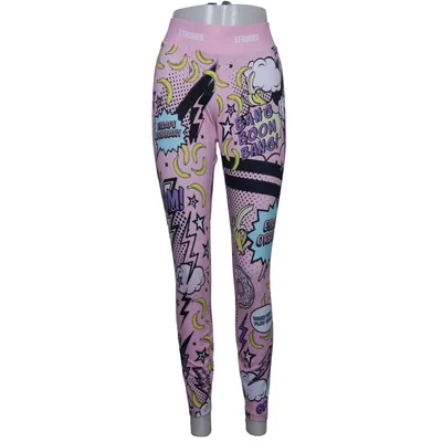 Träningstights (Rosa, Flerfärgad) från Stronger Elastan, Polyester