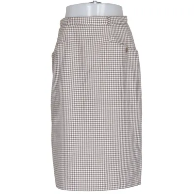 Kjol (Brun, Vit) från Classic Woman Nylon, Polyester, Viskos